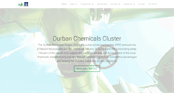 Desktop Screenshot of durbanchemicalscluster.org.za
